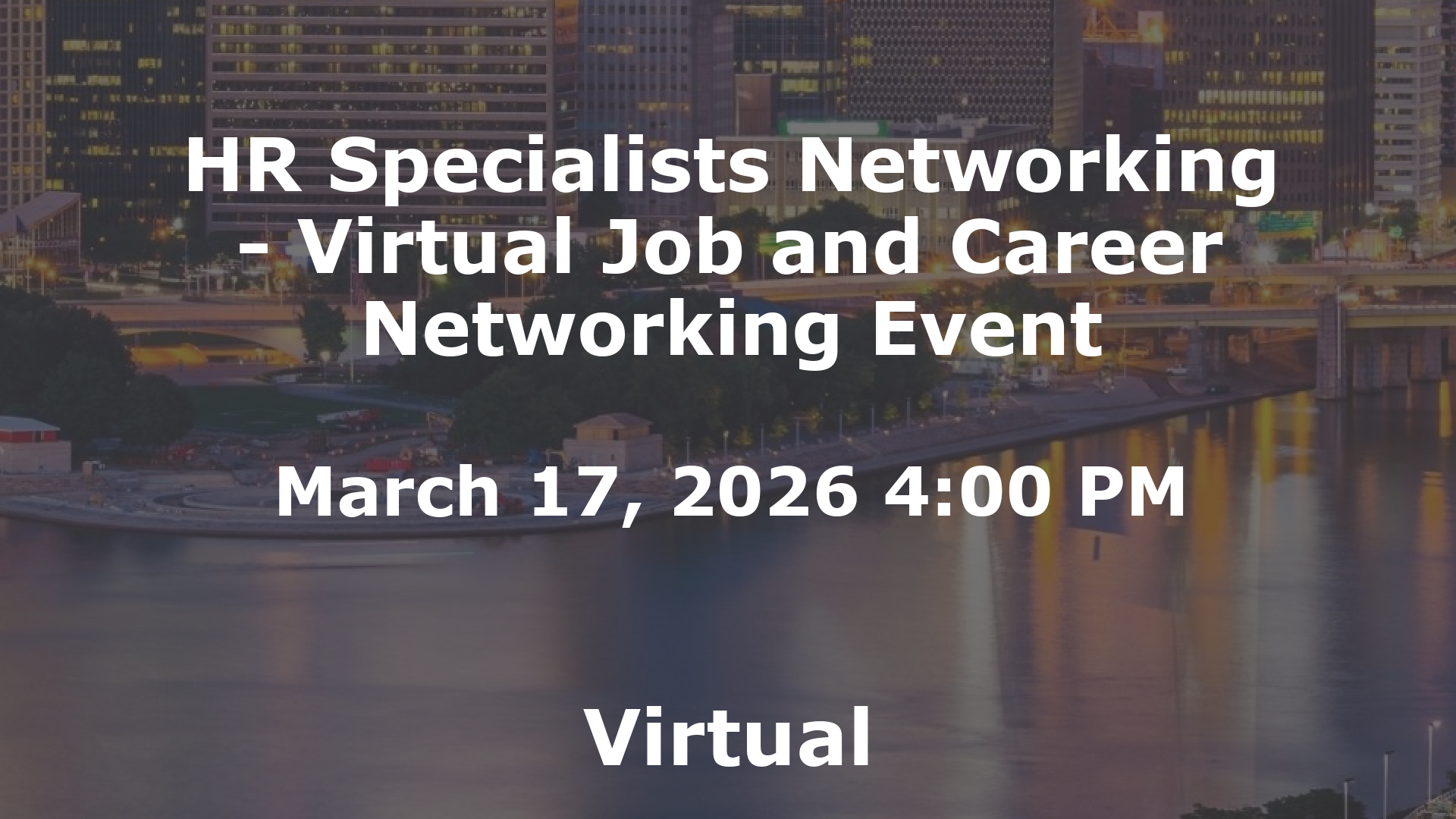 HR Specialists Networking - Virtual Job and Career Networking Event event image